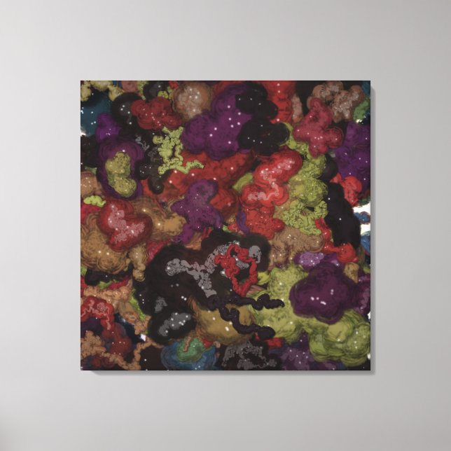 Liquid Kinetic Painting  Canvastryck (Framsida)