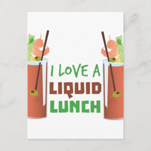 Liquid Lunch Vykort