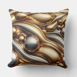 liquid metal look  kudde