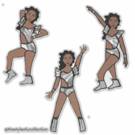 Liquid Silver Dancer #1 Klistermärken