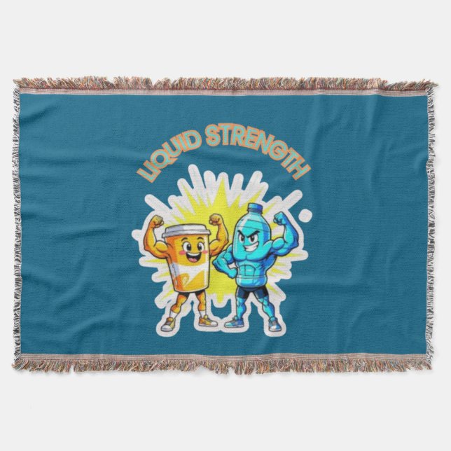 Liquid Strength – Funny Juice & Water Muscle Desig Filt (Framsidan)