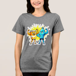 Liquid Strength – Funny Juice & Water Muscle Desig T Shirt