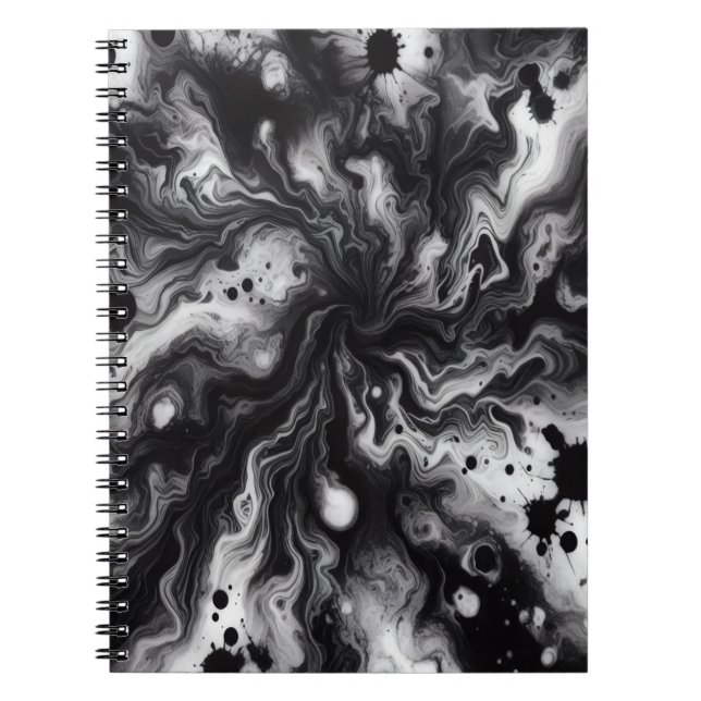 Liquid Tie Die Notebook Anteckningsbok (Framsidan)
