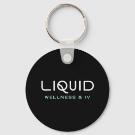 Liquid Wellness & IV - Black Keychain Nyckelring