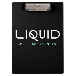 Liquid Wellness & IV Clipboard - Black
