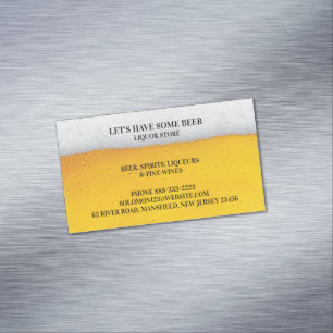 Liquor Beer Magnetiska Visitkort