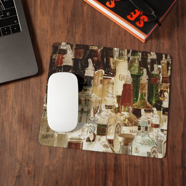 Liquor Flaskor Mousepad Musmatta (Skapare uppladdad)