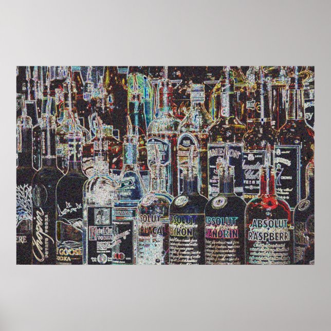 Liquor Flaskor Poster (Framsidan)