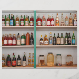 Liquor flaskor reklamblad