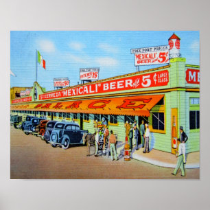 Liquor Palace Mexiicali Cerveza Poster