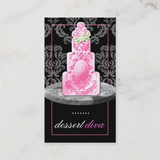 Liquorice för Monogram | för Diva 311-Dessert Visitkort (Framsida)