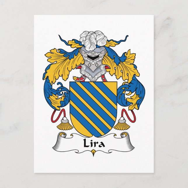Lira Family Crest Vykort (Framsida)