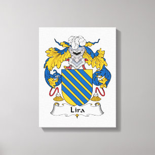 Lirafamiljvapensköld Canvastryck