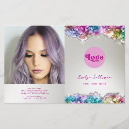 Liridescent crystals bifold brochure