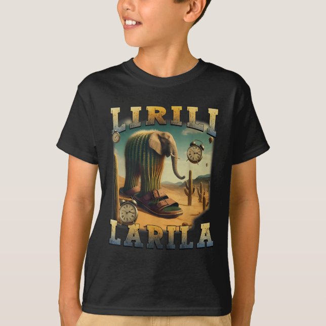 Lirili Larila Funny Italy Brainrot Meme T Shirt (Framsida)