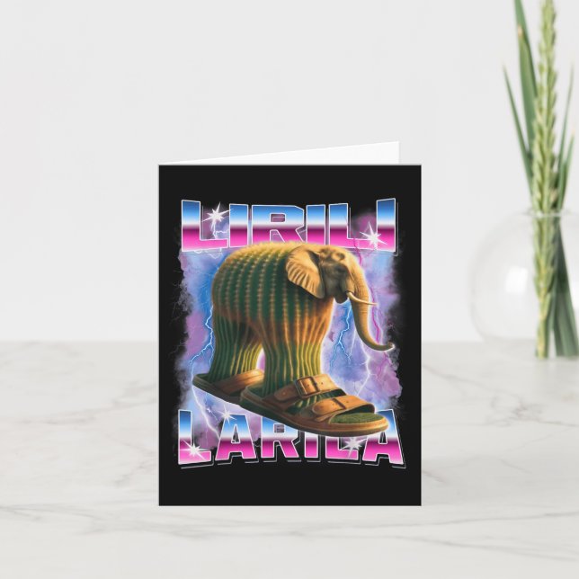 Lirili-larila italiensk-brainrot Funny Gen Z Manar Kort (Framsida)
