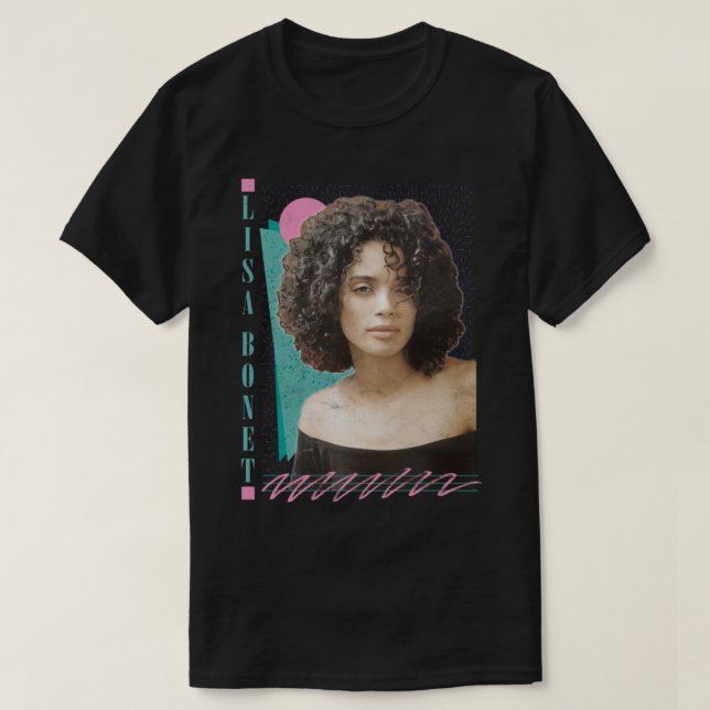 Lisa Bonet 90s Aesthetic Fläkt Design T Shirt (Design framsida)