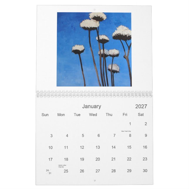 Lisa fjädermålningar kalender (Jan 2027)