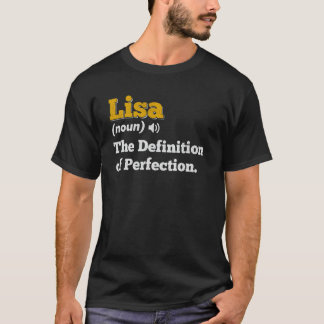Lisa Gift Namn Personlig Birthday Namn Definiiti T Shirt