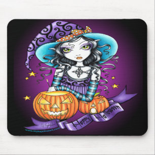 "Lisa" Halloween pumpahäxa Mousepad Musmatta