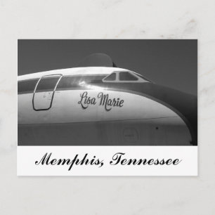 Lisa Marie Airplan Memphis Tennessee Vykort