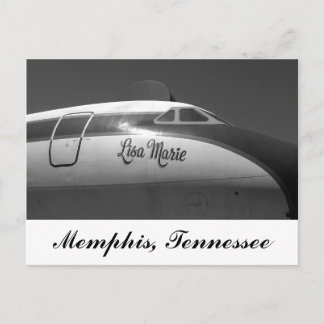 Lisa Marie Airplan Memphis Tennessee Vykort