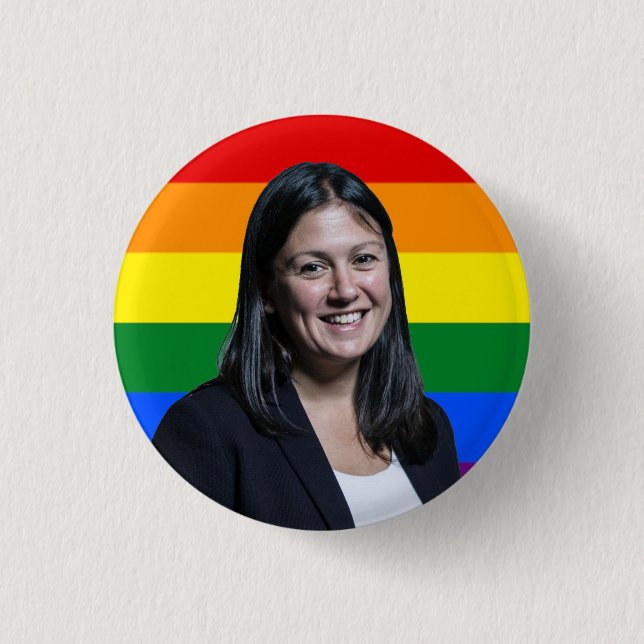 Lisa Nandy LGBT Badge Knapp (Framsida)