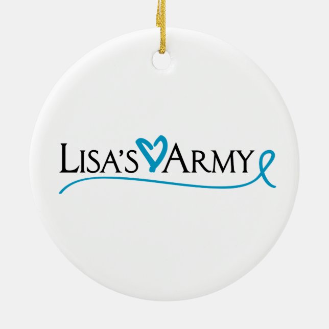 Lisas armé Ornamanet Julgransprydnad Keramik (Baksidan)
