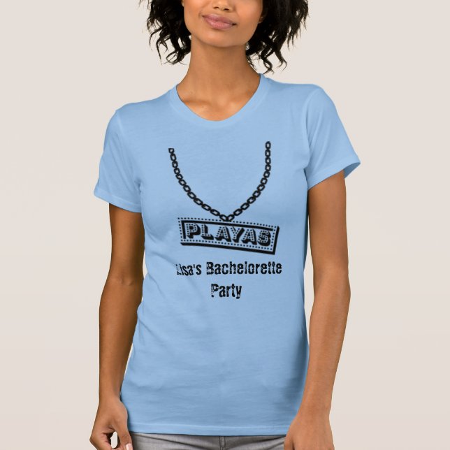 Lisa's Bachelorette Party Tee Shirt (Framsida)