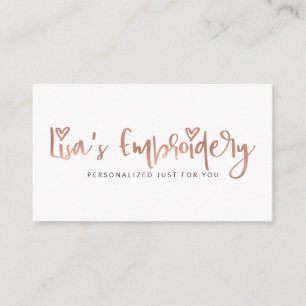 Lisa's Embroidery   Inte redigerbar mall Visitkort