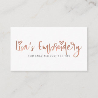 Lisa's Embroidery | Inte redigerbar mall Visitkort