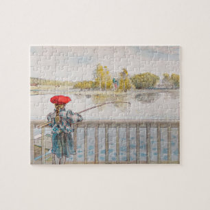 Lisbet Fiske av Carl Larsson, Vintage Finkonst Pussel