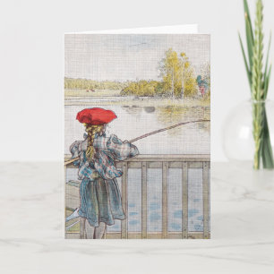 Lisbeth ett liten flickafiske av Carl Larsson Kort