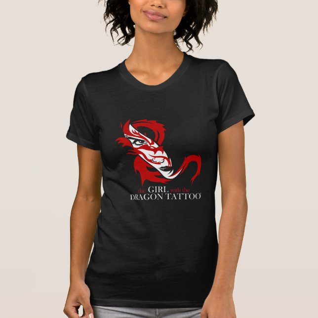 Lisbeth Salander drakeTatto Tshirt Tee Shirt (Framsida)