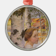 Lisbeth vid Birch Grove (vacker ung flicka)