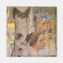 Lisbeth vid Birch Grove (vacker ung flicka)