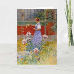 Lisbeth with Peonies Kort