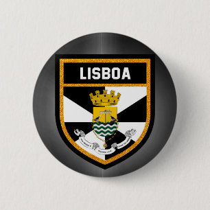 Lisboa Flagga Knapp
