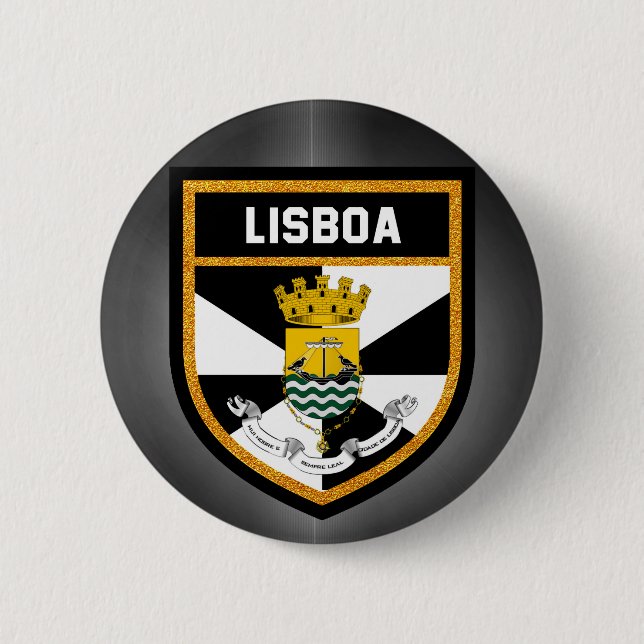 Lisboa Flagga Knapp (Framsida)