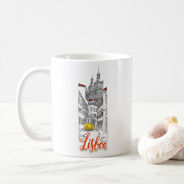 Lisboa Kaffemugg (Med munk)