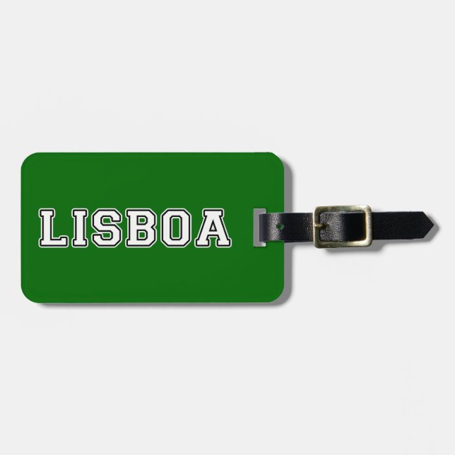 Lisboa Portugal Bagagebricka (Horisontell Framsida)