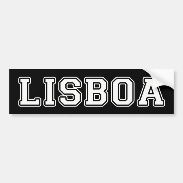 Lisboa Portugal Bildekal (Framsidan)