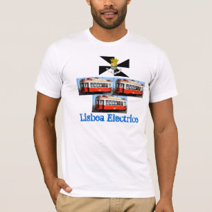 Lisboa* Portugal Carro Electrico T-tröja Tee Shirt