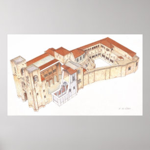 Lisboa Portugal. Domkyrka Poster