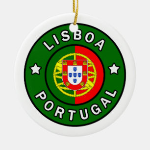 Lisboa Portugal Julgransprydnad Keramik