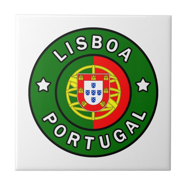 Lisboa Portugal Kakelplatta (Framsidan)