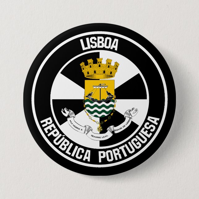 Lisboa Round Emblem Knapp (Framsida)
