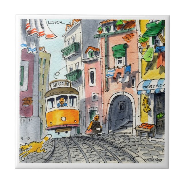 lisbon belägger med tegel 03 kakelplatta (Framsidan)