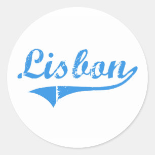 Lisbon Maine klassikerdesign Runt Klistermärke
