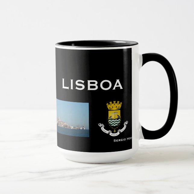 Lisbon Portugal panorama- mugg (Höger)
